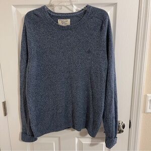 Original Penguin Sweater Lambs Wool Pullover Crewneck Heather Blue Men Size XL
